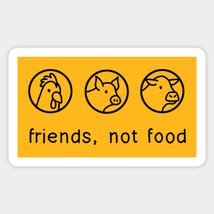 Friends Not Food Sticker